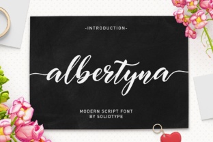 Albertyna: A Modern Script Font for Elegant Editorial Design