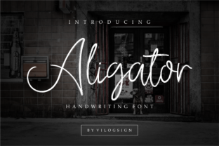 Aligator Script Font for Handmade Brands