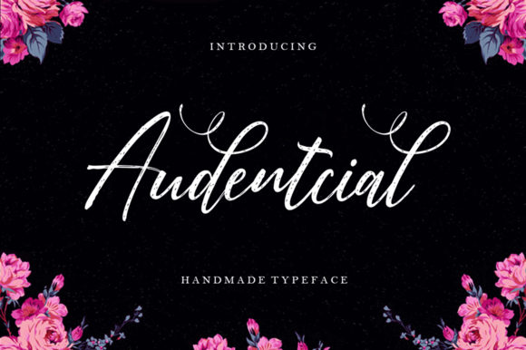 Audentcial Font Review: Elegant Script for Editorial Design