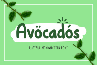 Avocados: A Playful Handwritten Font for Makers
