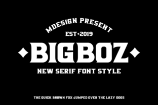 Bigboz: The Bold Serif Font for Memorable Branding