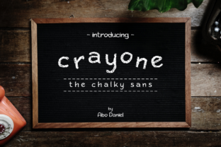 Crayone: A Chalky Sans Serif Font for Handmade Brands