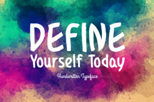 Define Yourself Today: A Handwritten Font for Branding