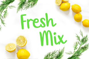 Fresh Mix: A Springtime Script Font for Branding