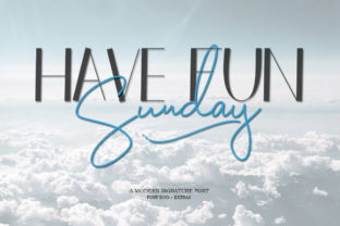 Have Fun Sunday Duo: A Romantic Script Font for Editors