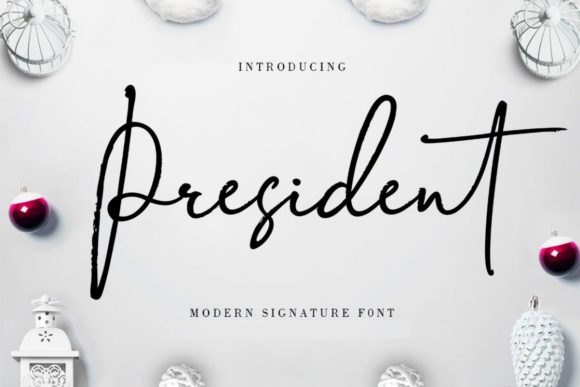 Launch Campaigns with the President Script Font