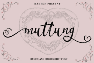 Muttung Script: A Beauty Font for Handmade Brands