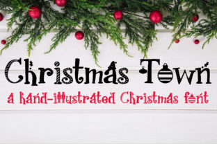 PN Christmas Town Font for Festive Small Business Branding